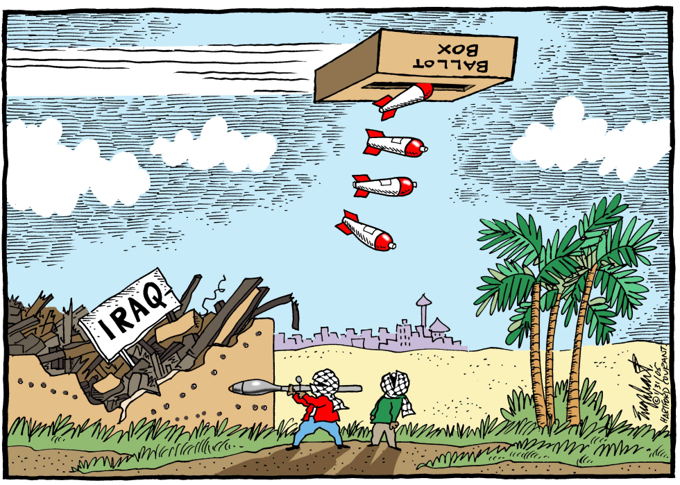  IRAQ VOTES by Bob Englehart