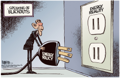 OBAMA BLACKOUT by Rick McKee