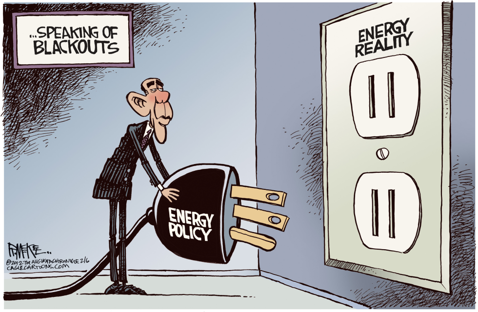  OBAMA BLACKOUT by Rick McKee