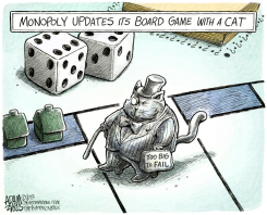 MONOPOLY CAT by Adam Zyglis