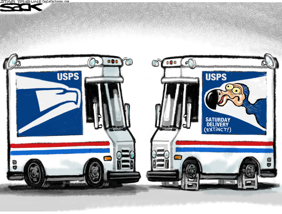  SATURDAY MAIL DODO  by Steve Sack