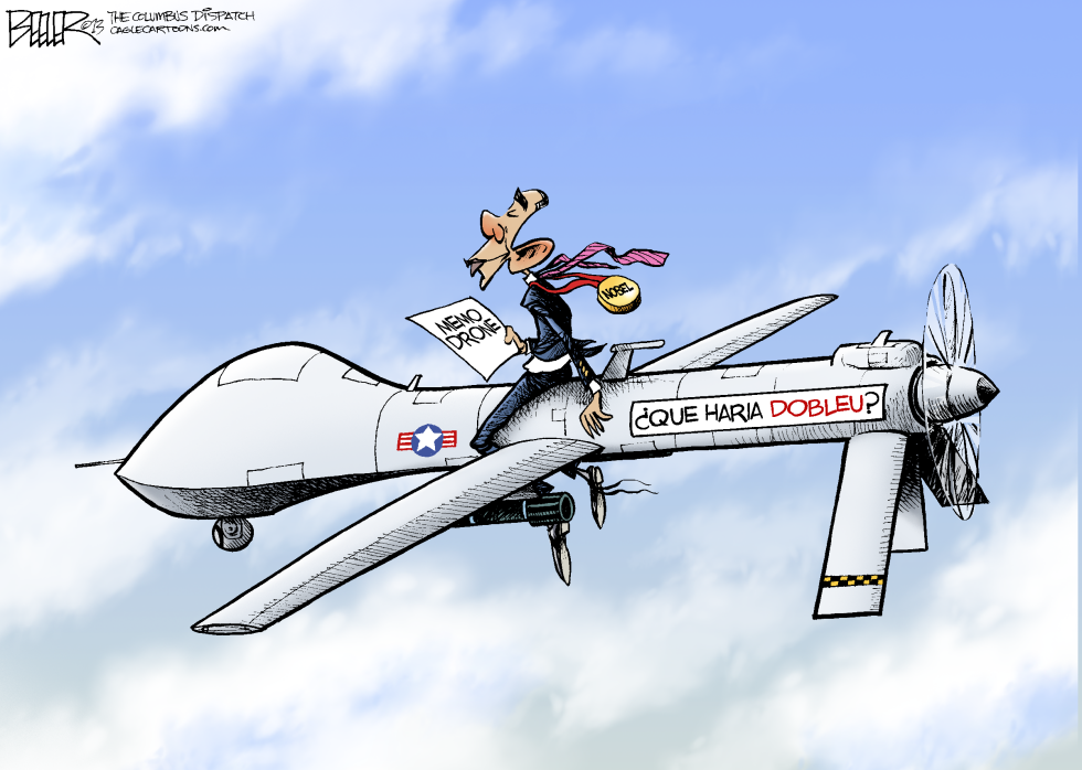  DRONES DE OBAMA  by Nate Beeler