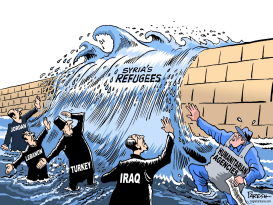 SYRIAN REFUGEES by Paresh Nath