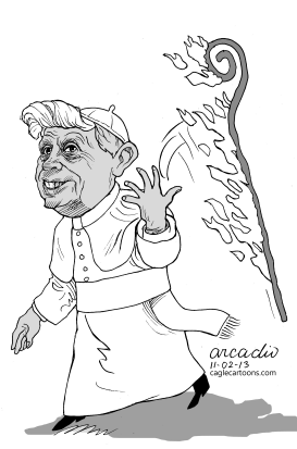 PAPA BENEDICTO XVI RENUNCIA by Arcadio Esquivel