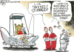 PAPAL ABDICATION by Pat Bagley