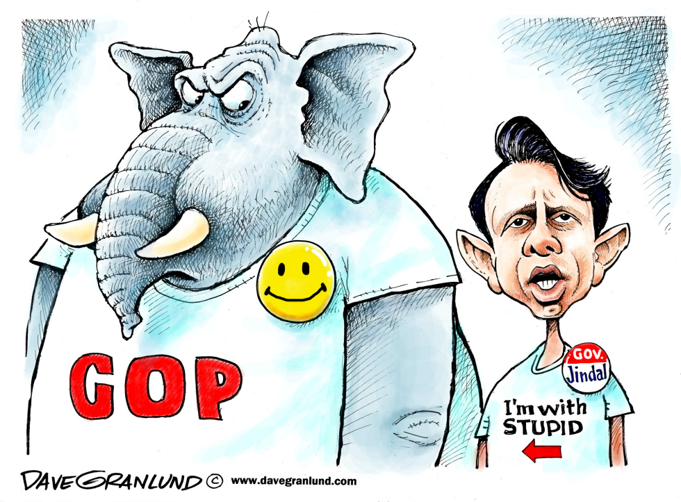  BOBBY JINDAL AND GOP by Dave Granlund