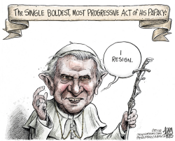 POPE BENEDICT by Adam Zyglis