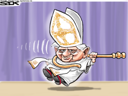 POPE EXIT  by Steve Sack