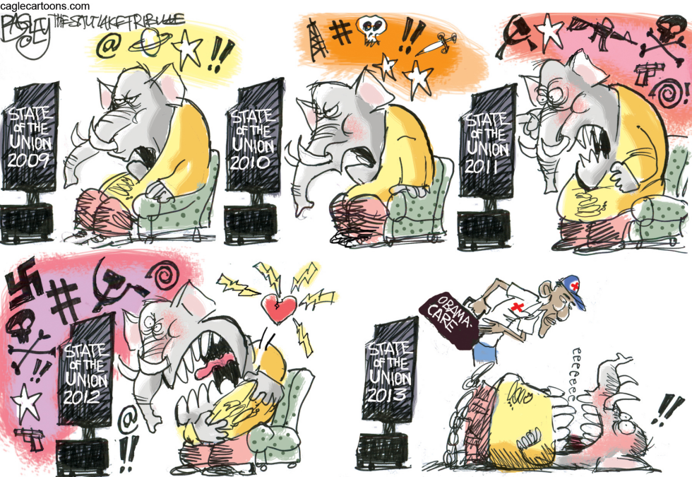  EXCITABLE STATE OF THE UNION  by Pat Bagley