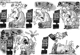 EXCITABLE STATE OF THE UNION  by Pat Bagley