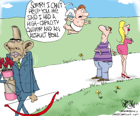 OBAMA  CUPID by Gary McCoy