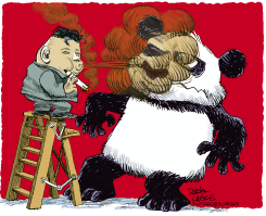 NORTH KOREA, CHINA AND MISSILE CIGAR by Daryl Cagle