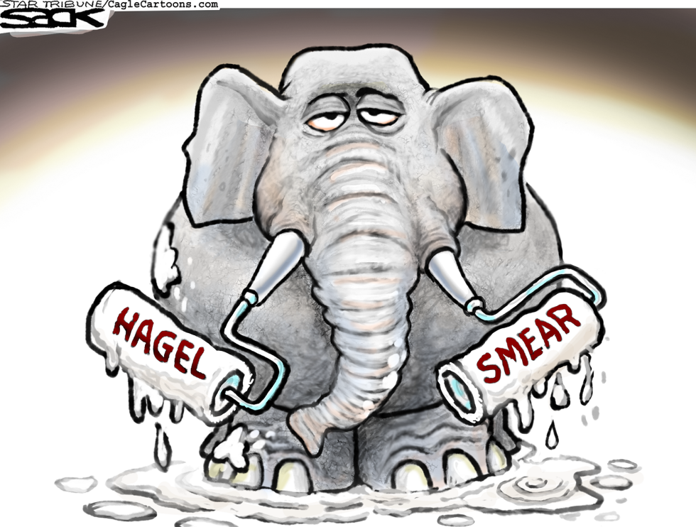  HAGEL ATTACK by Steve Sack