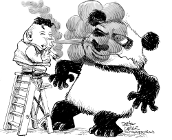 COREA DEL NORTE, CHINA Y MISIL DE CIGARRO by Daryl Cagle