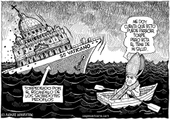 EL PAPA SALTA DEL BARCO by Wolverton