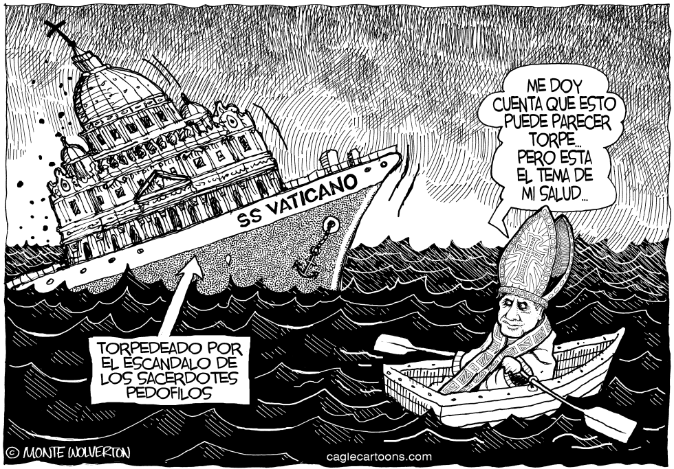  EL PAPA SALTA DEL BARCO by Wolverton