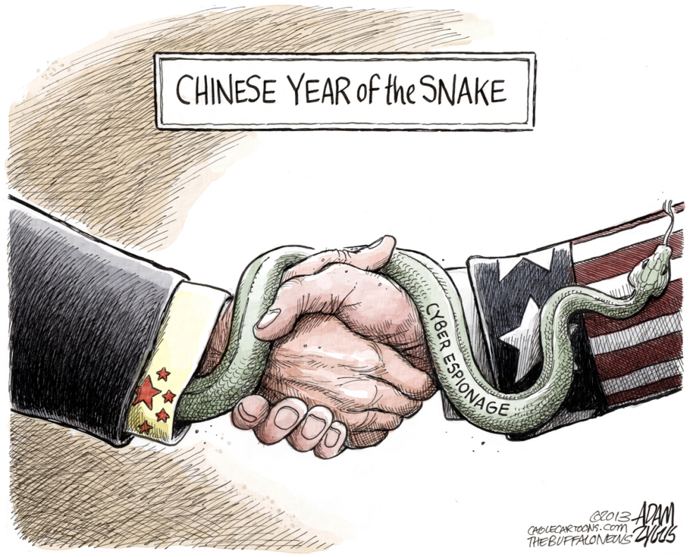  CHINESE ESPIONAGE by Adam Zyglis