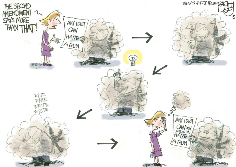  GUN NUT CONSTITUTIONAL SCHOLAR by Pat Bagley