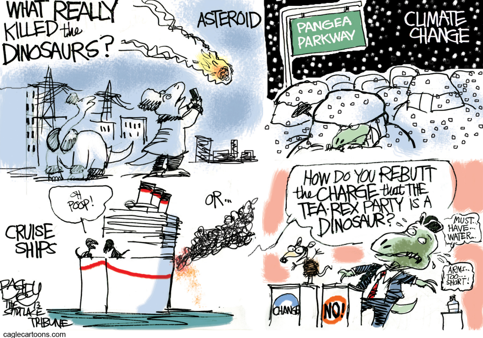  DINO DISASTER by Pat Bagley