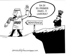 PRIMER PASO DE IRAQ by Arcadio Esquivel