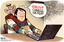 CHINESE HACKER by Rick McKee