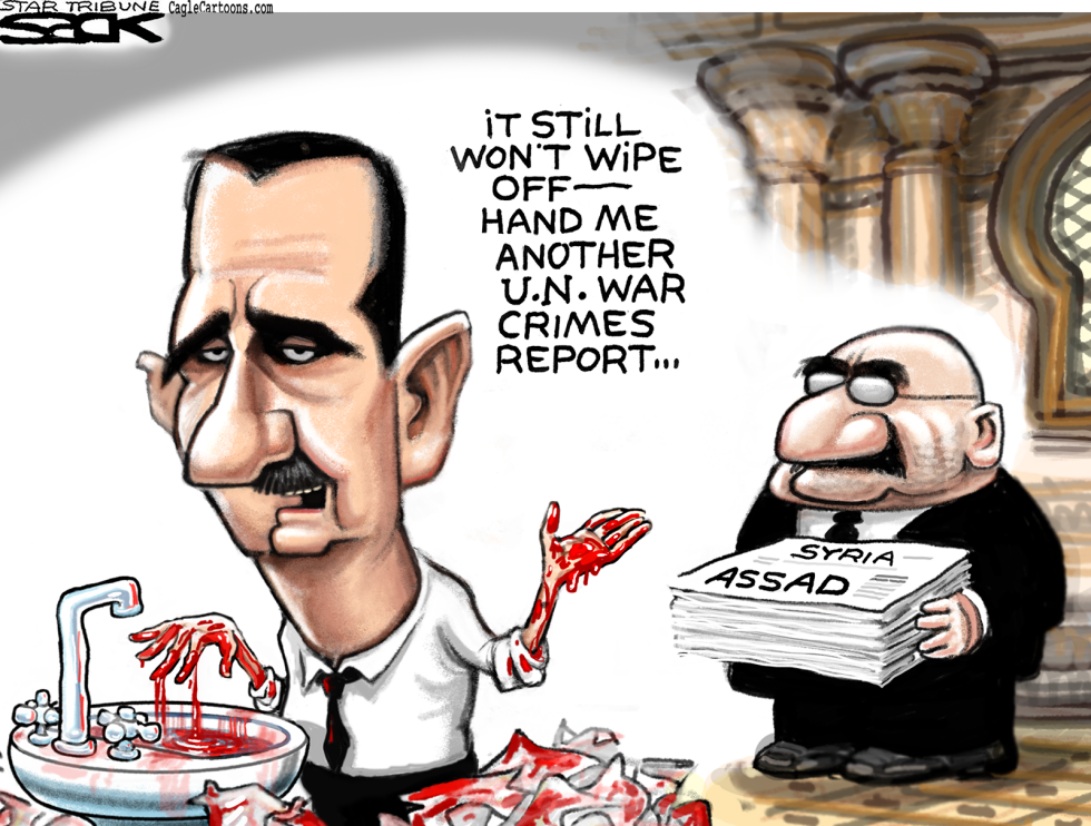  BLOODY ASSAD by Steve Sack