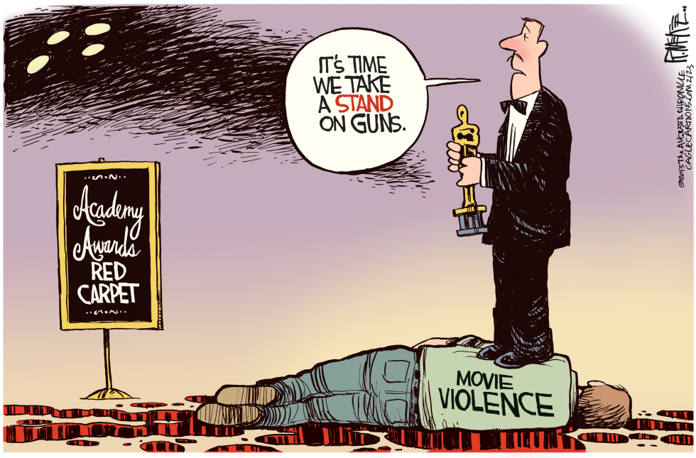  MOVIE VIOLENCE  by Rick McKee