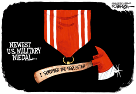 SEQUESTER MEDAL by Jeff Koterba