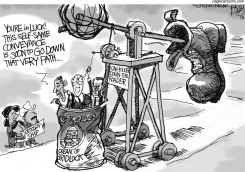 CAN KICKER by Pat Bagley