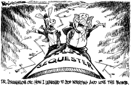 SEQUESTER LOVIN by Milt Priggee