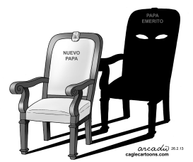 A LA SOMBRA DEL PAPA EMéRITO  by Arcadio Esquivel