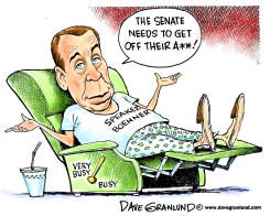 BOEHNER ADVISES SENATE by Dave Granlund