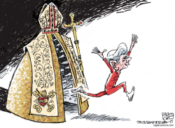 PAPAL DIVESTMENT by Pat Bagley