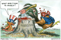 SEQUESTER CHICKEN  by Taylor Jones