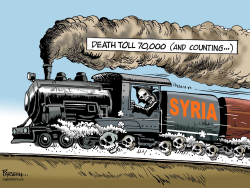 SYRIA DEATH TOLL by Paresh Nath