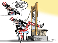 U.S. BUDGET CUTS by Paresh Nath