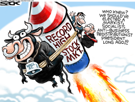 STOCK MARKET ROCKET by Steve Sack