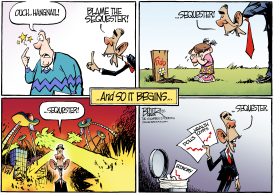 SEQUESTER BLAME by Nate Beeler