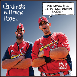 CARDINALS TO CHOOSE POPE by Aislin