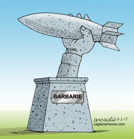 MONUMENTO A LA BARBARIE DEL SIGLO XXI C by Arcadio Esquivel