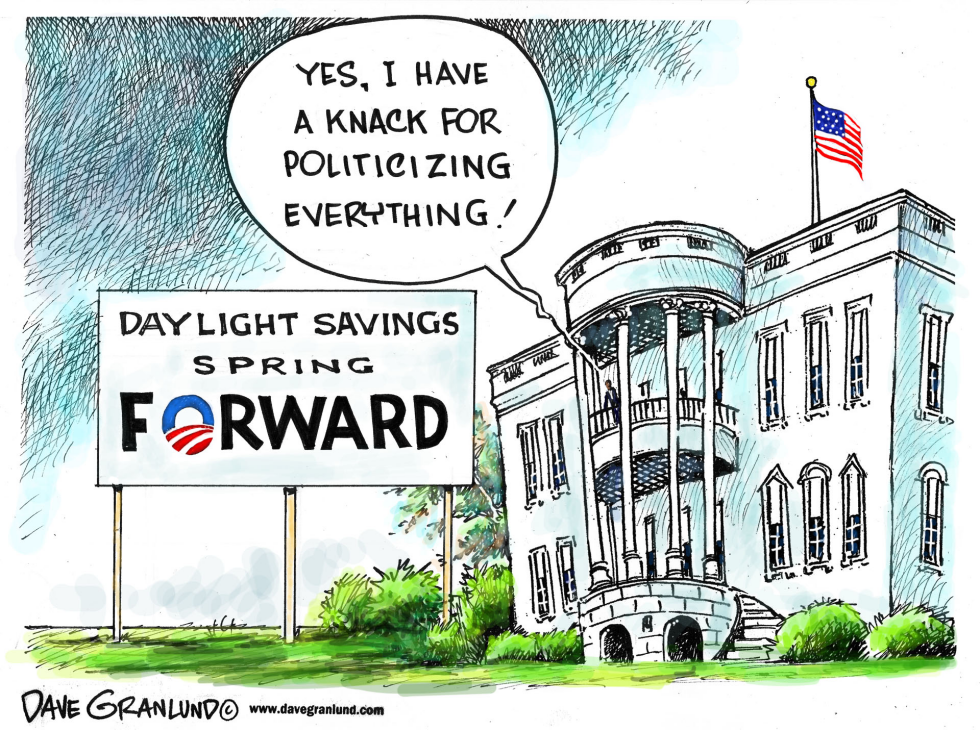  DAYLIGHT SAVINGS SPRING FORWARD by Dave Granlund