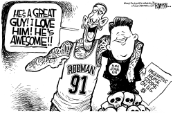 RODMAN AND KIM JONG UN by Rick McKee