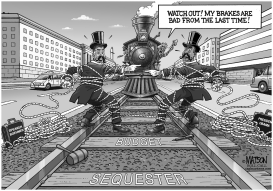 BUDGET SEQUESTER VILLAINS by RJ Matson