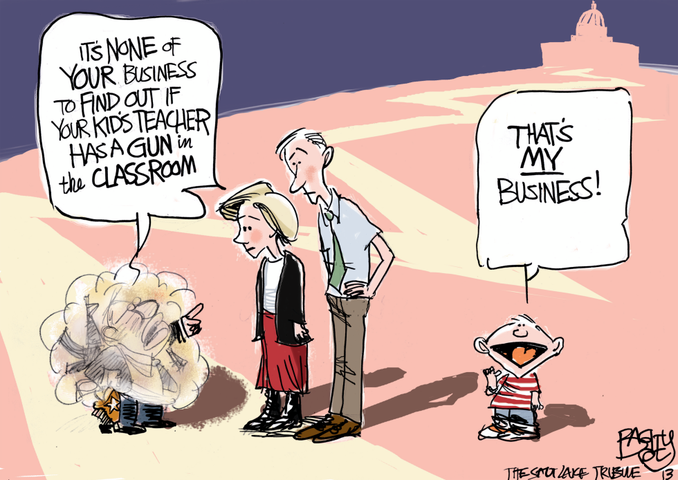  LOCL GUNS IN THE CLASSROOM by Pat Bagley