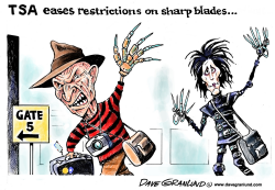 TSA EASES BLADE BAN by Dave Granlund