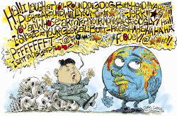 KIM JONG UN AND THE WORLD by Daryl Cagle