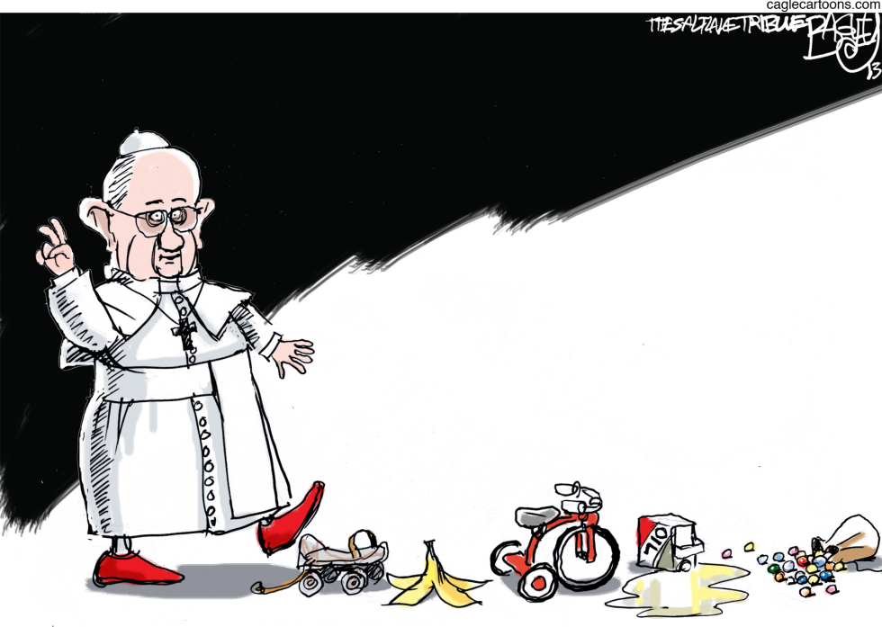  PAPAL PATH by Pat Bagley