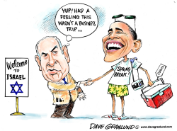 OBAMA VISITS ISRAEL by Dave Granlund