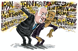 NETANYAHU AND OBAMA by Daryl Cagle