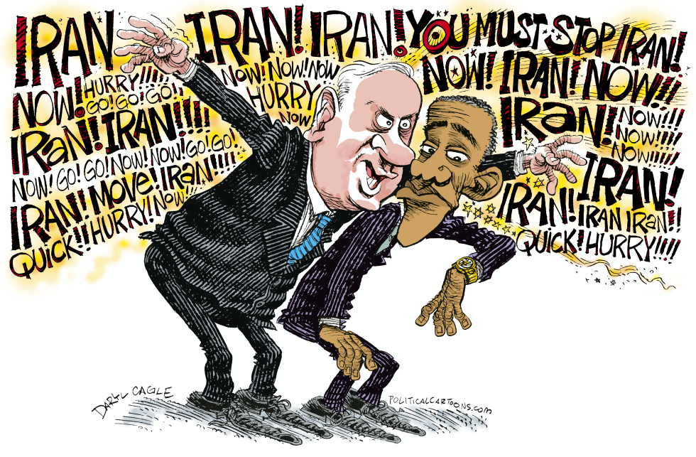  NETANYAHU AND OBAMA by Daryl Cagle